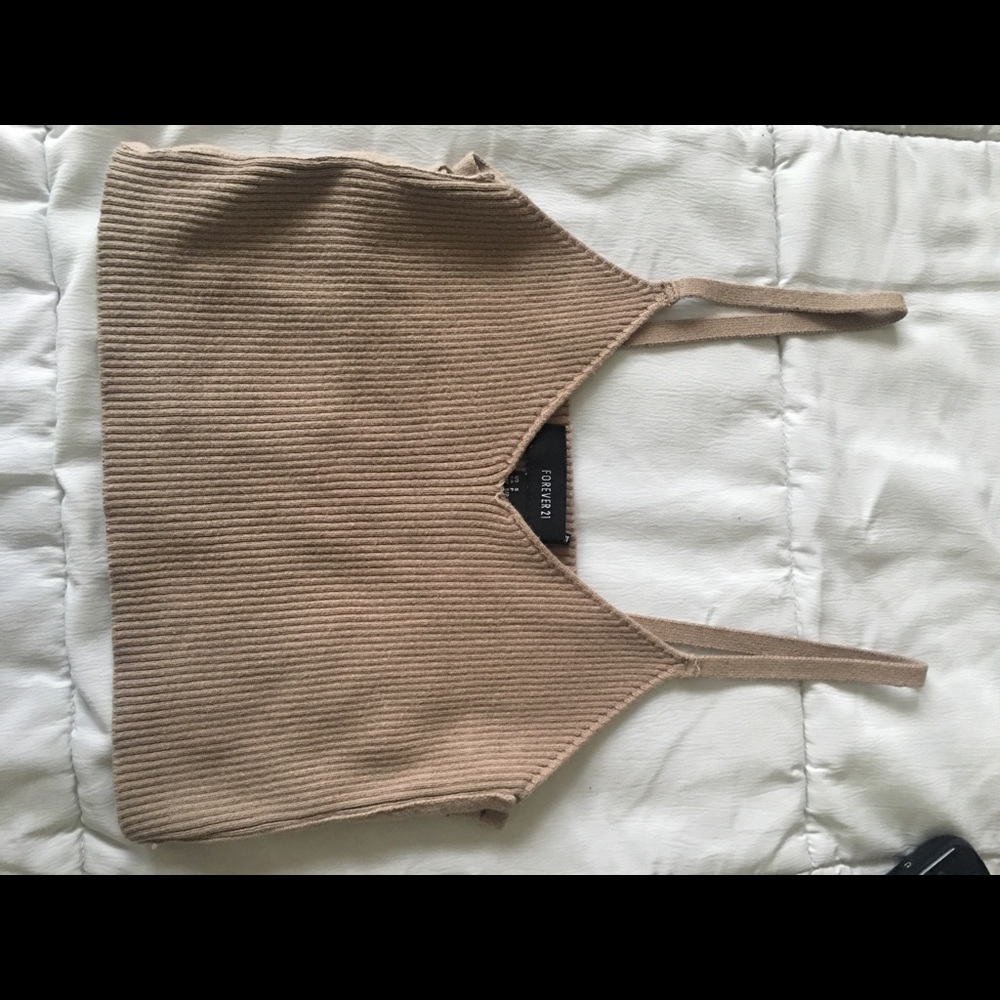 Nude crop top